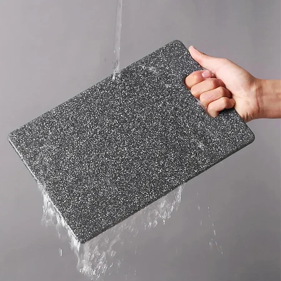 Marble Texture PP Cutting Board Antibacterial and Mildew Cutting Board Kitchen Vegetable Cutting Board Dishwasher Safe