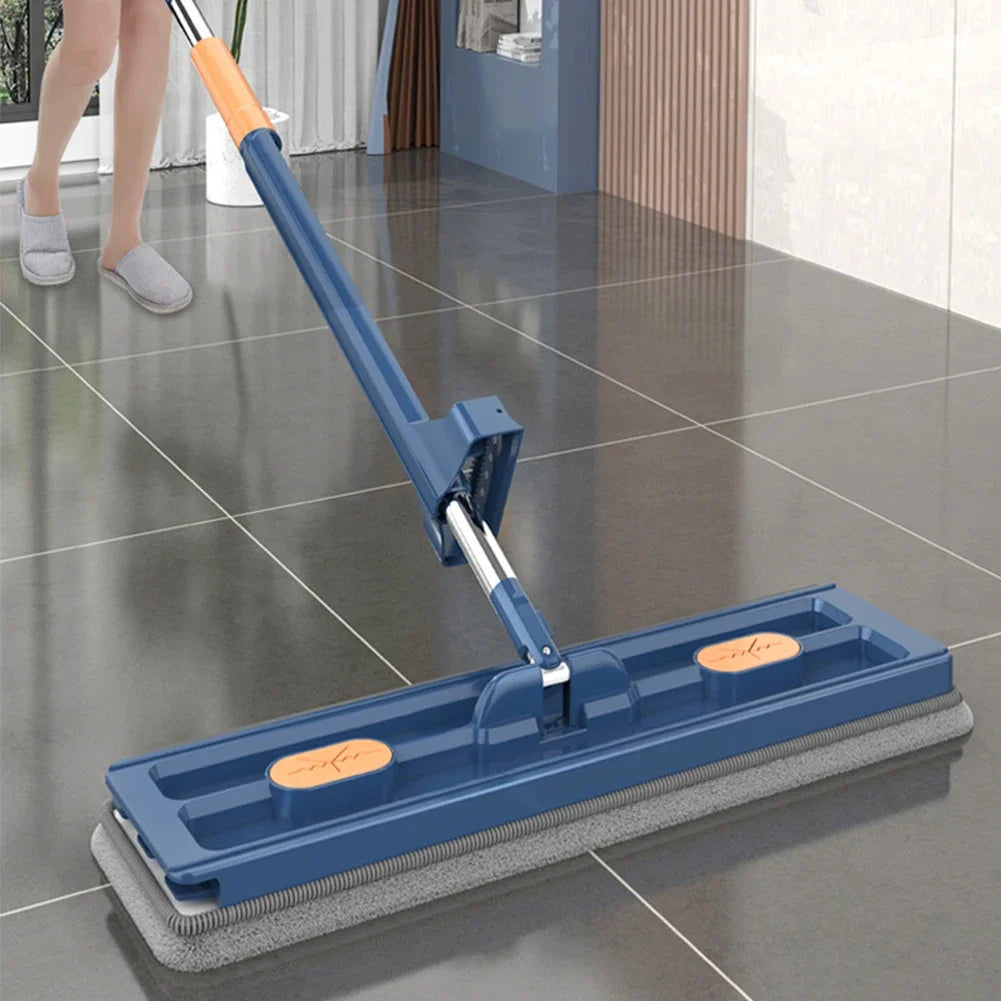 360°Rotating Flat Mop Self-contained Slide Floor Mop Microfiber Lazy No Hand-Washing Floor Floating Mop Household Cleaning Tools