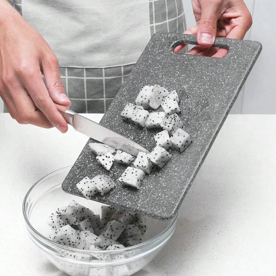 Marble Texture PP Cutting Board Antibacterial and Mildew Cutting Board Kitchen Vegetable Cutting Board Dishwasher Safe