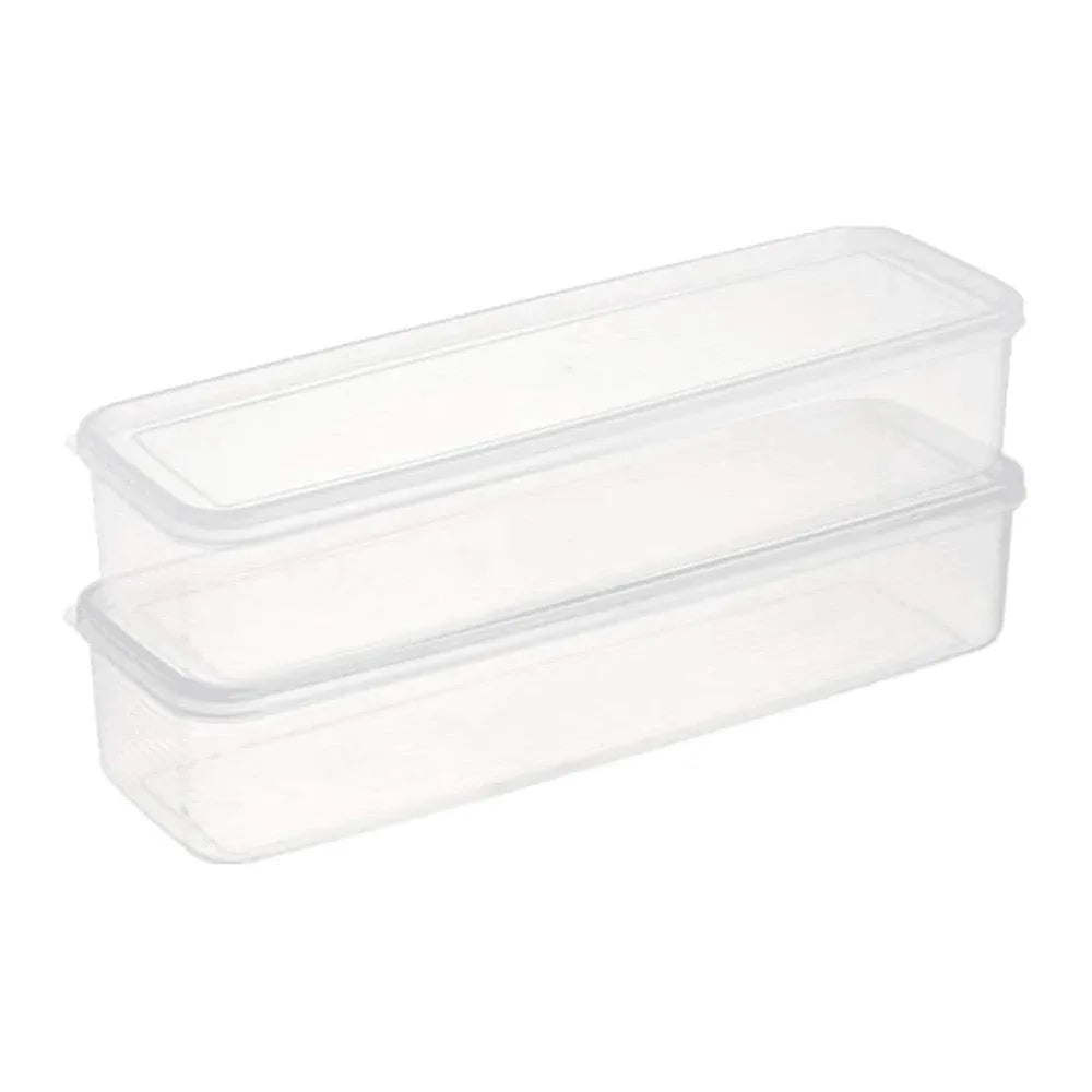 BestFood Storage Containers Plastic Food Containers with Removable Lids Stackable Portable Trays for Fruits, Vegetables and Meat