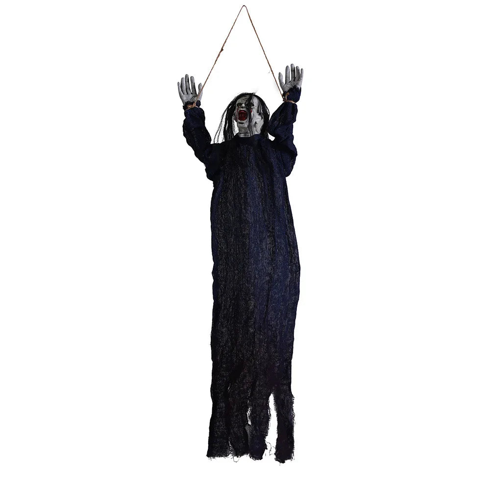 Halloween New Decorations-Hanging  Long-Haired  Scary Props for Parties Haunted Houses Escape Rooms Perfect for Atmosphere Setup