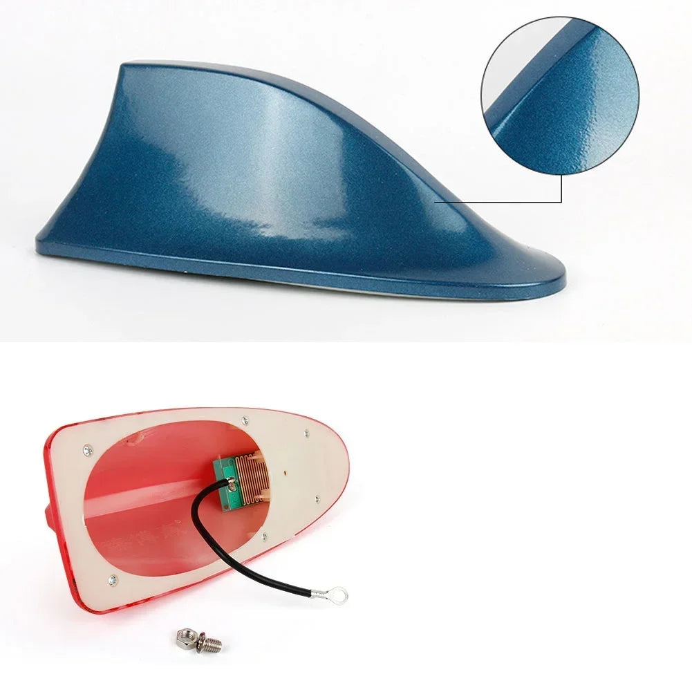 Car Radio Shark Fin Car Shark Antenna Radio FM Signal Design for All Automobiles Aerials Auto Exterior Styling Replacement Parts