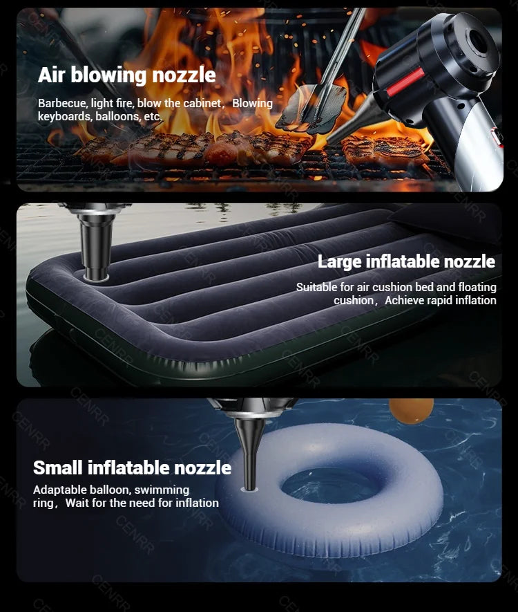 CENRR Car Vacuum Cleaner Mini 998000PA Powerful Cordless Portable Vacuum Cleaner for Home Appliance Handheld Blower Car Cleaner