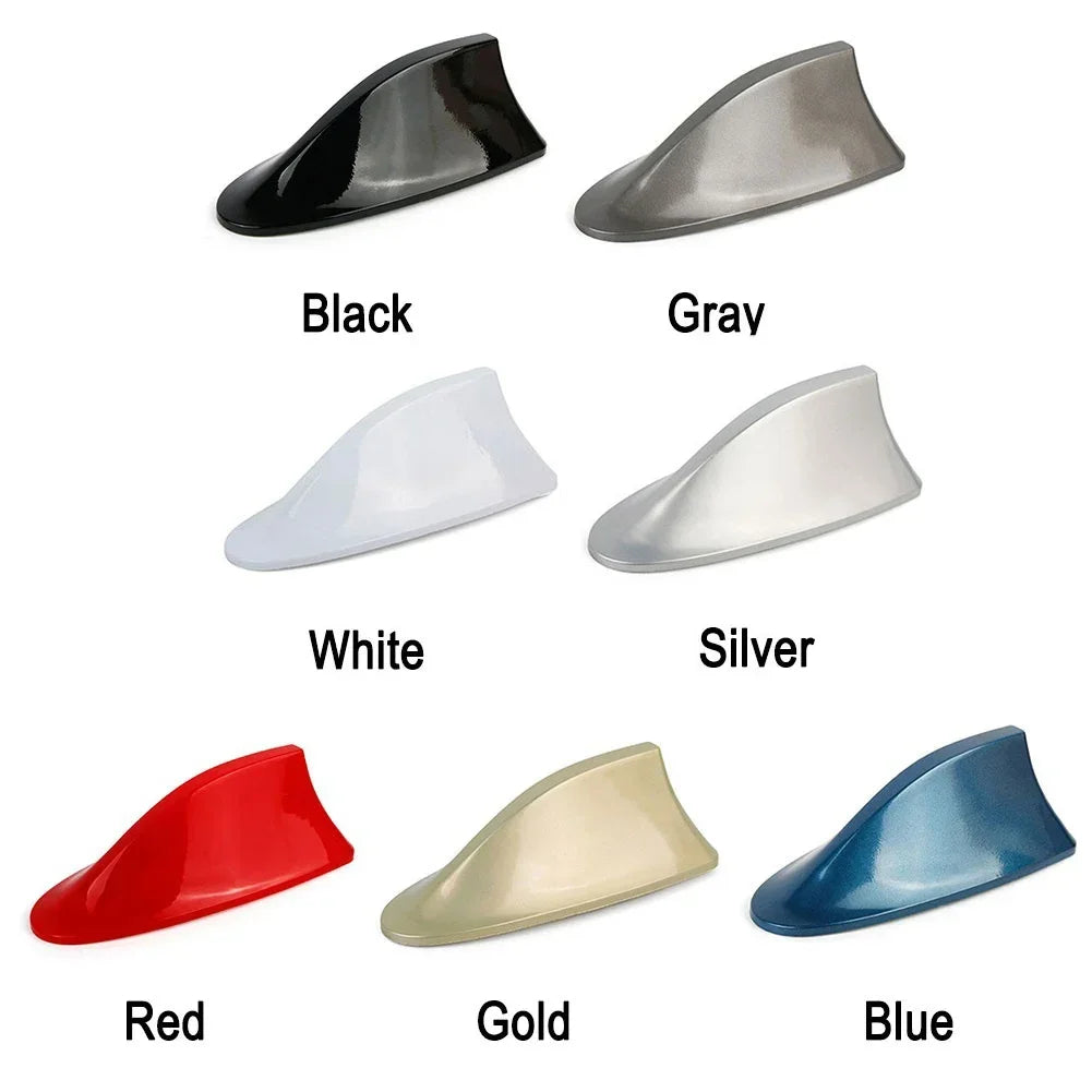 Car Radio Shark Fin Car Shark Antenna Radio FM Signal Design for All Automobiles Aerials Auto Exterior Styling Replacement Parts