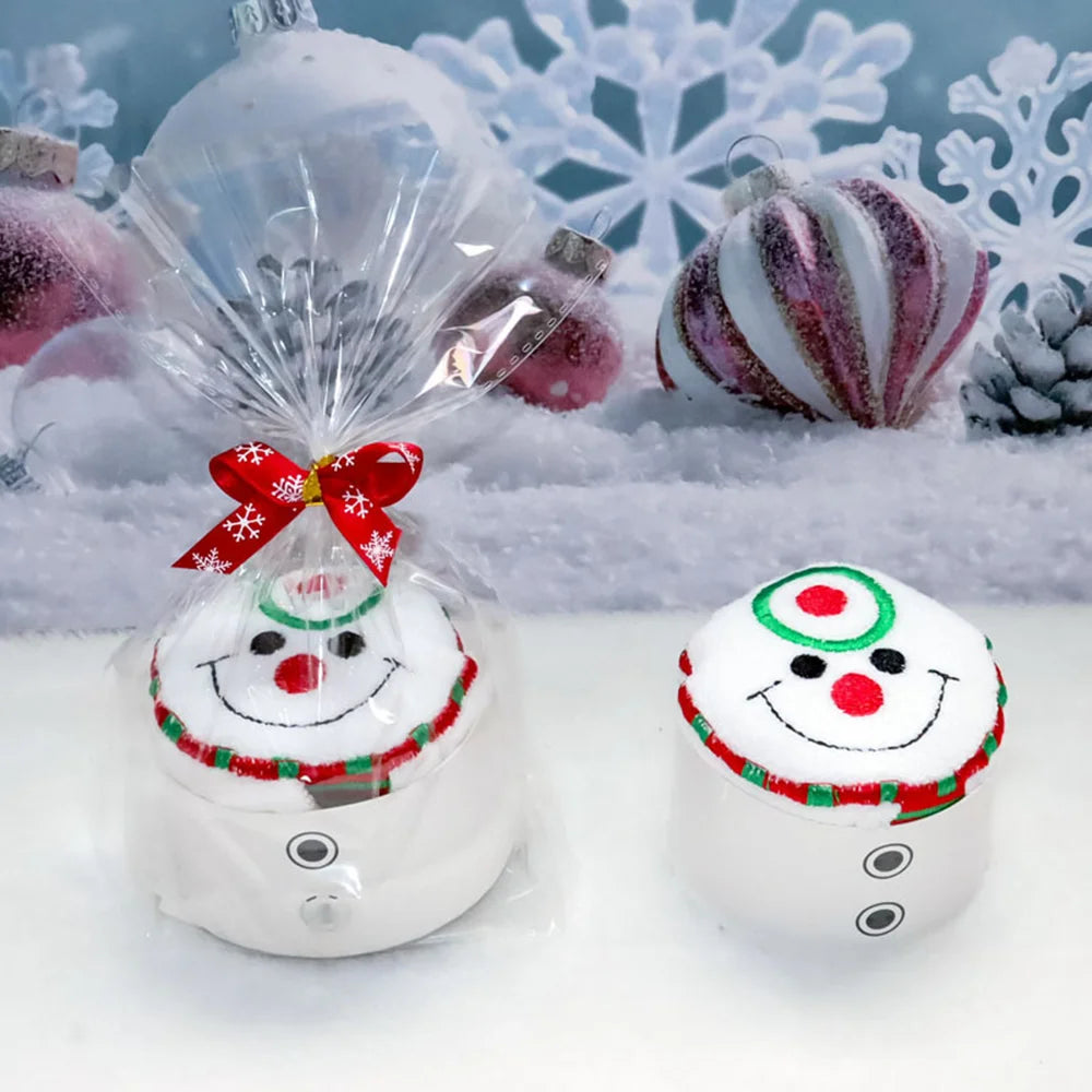 Christmas Cake Shape Towel Snowman Dinner Decor New Year 2023 Embroidered Towel For Home Christmas Tree Towels Children'S Gifts