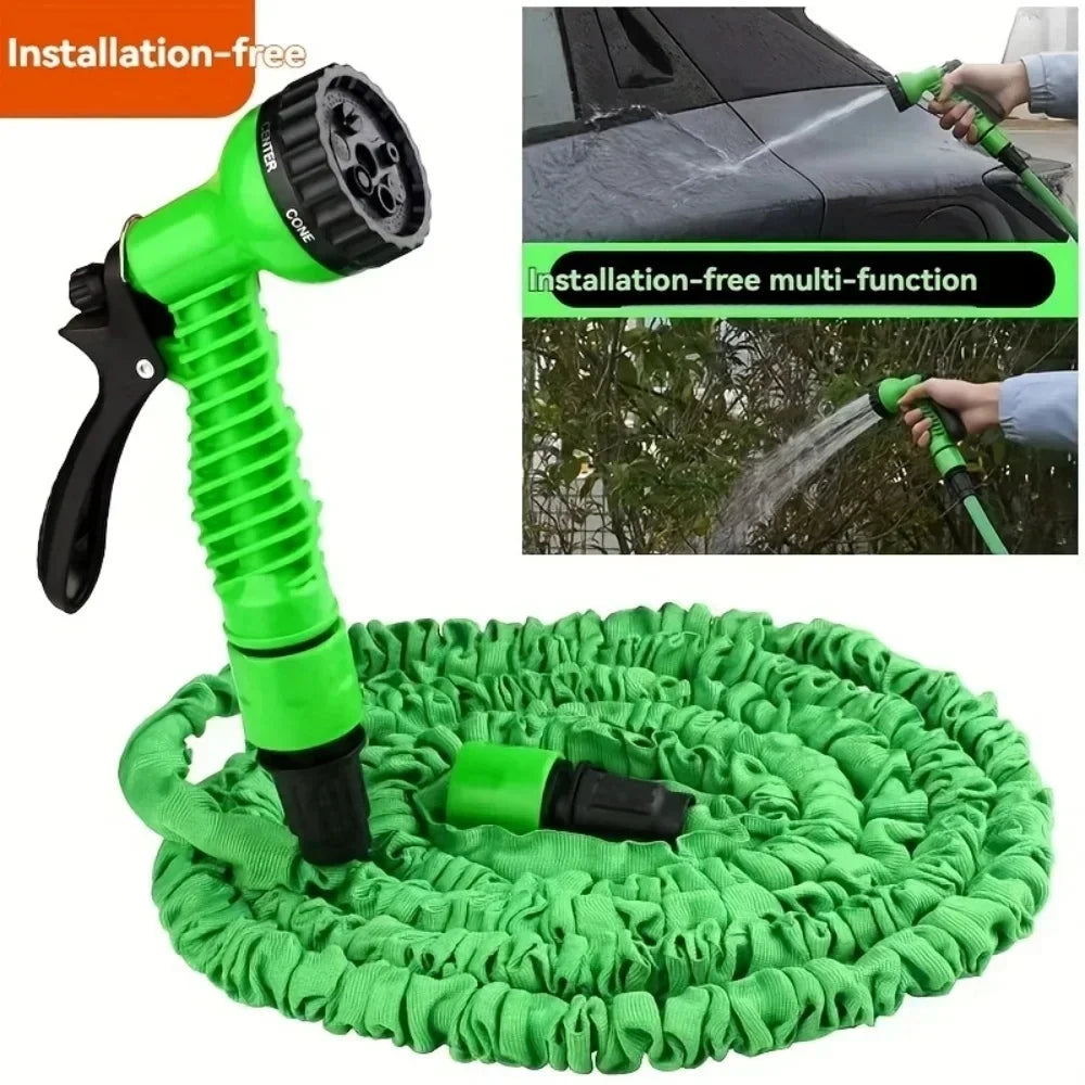 200FT Expandable High-Pressure Magic Hose 7 Water Spraying Functions Gun Durable Materials Home Garden Watering Tools
