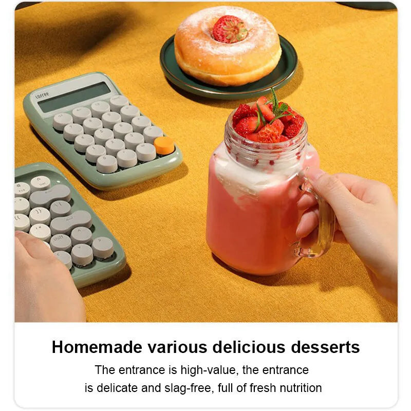 Electric Juicer 6 Blades USB Smoothie Blender Portable Wireless Mini Charging Fruit Squeezer Ice Crush Cup Kitchen Tool