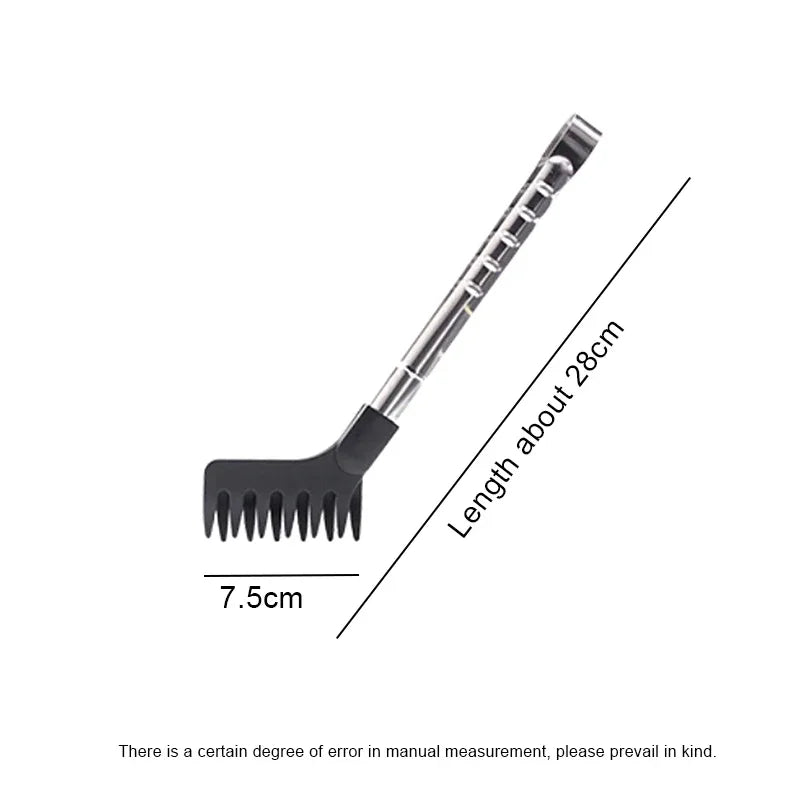Stainless Steel Noodle Tongs Non-slip Handle Heat-resistant Chuck Easy To Store Multi-functional Food Tongs