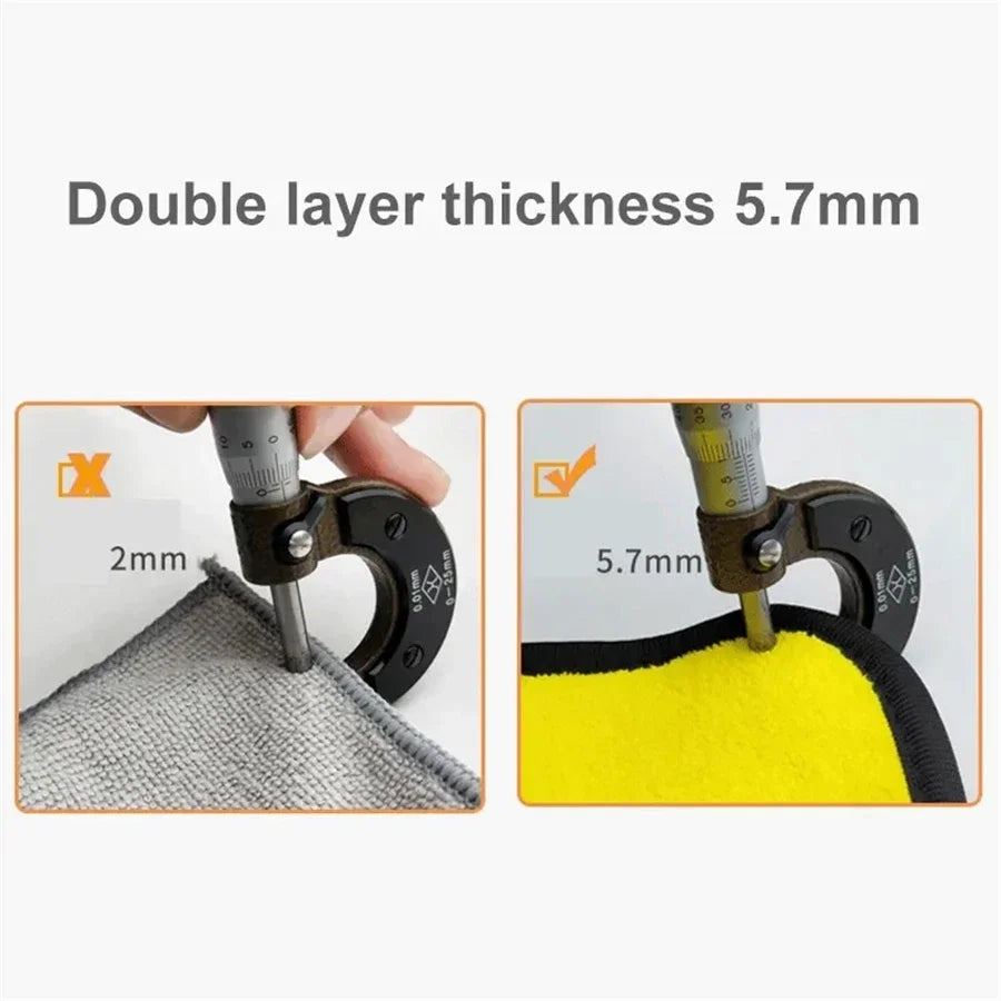 1/2/6pcs Microfiber Cleaning Towel Car Cleaning Cloths Professional Detailing Car Drying Microfiber Towel Wash Towel motorcycle
