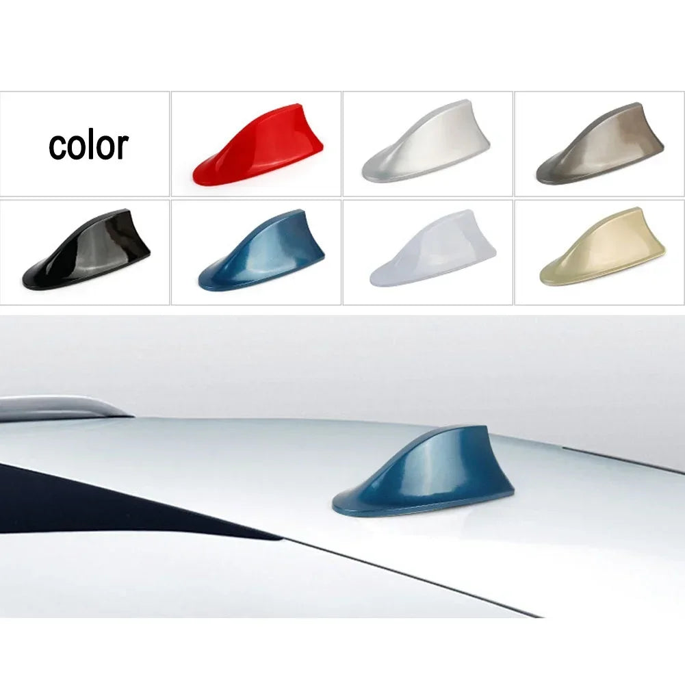 Car Radio Shark Fin Car Shark Antenna Radio FM Signal Design for All Automobiles Aerials Auto Exterior Styling Replacement Parts