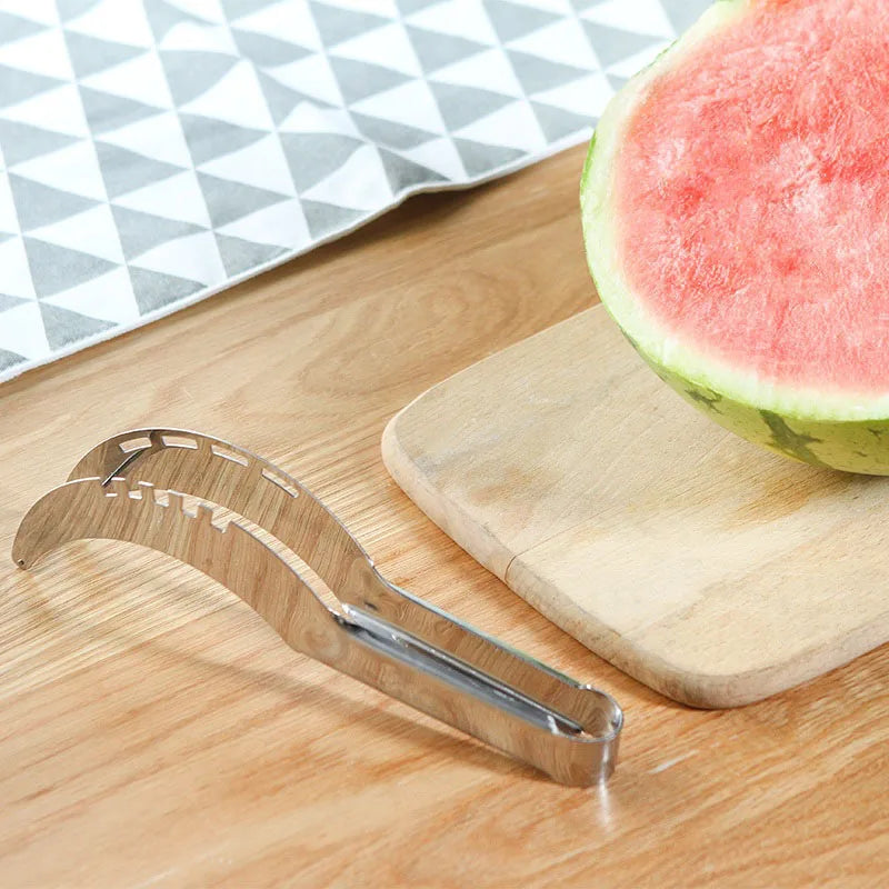 Watermelon Artifact Slicing Knife 304 Stainless Steel Knife Corer Fruit And Vegetable Tools Watermelon Clip kitchen Accessories
