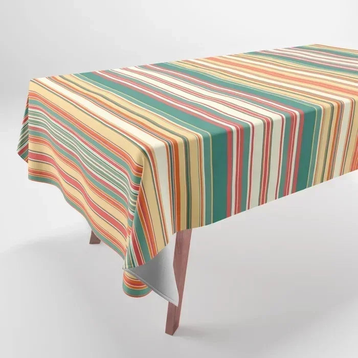 Red Pattern Tablecloth Restaurant Kitchen Tablecloth Living Room Home Decoration Rectangular Party Decoration