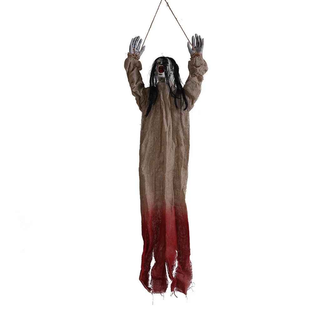 Halloween New Decorations-Hanging  Long-Haired  Scary Props for Parties Haunted Houses Escape Rooms Perfect for Atmosphere Setup