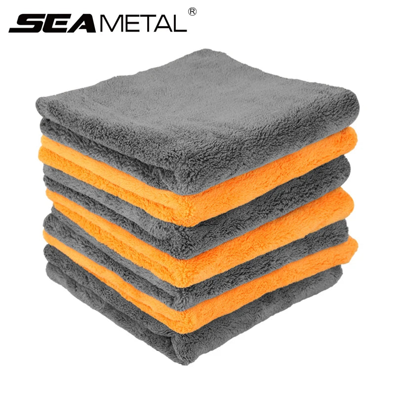 Microfiber Cleaning Towel 1/3/6/9pcs Micro Fiber Wash Towels Extra Soft for Car Home Cleaning Drying Cloth Car Wash Rags 40x40CM