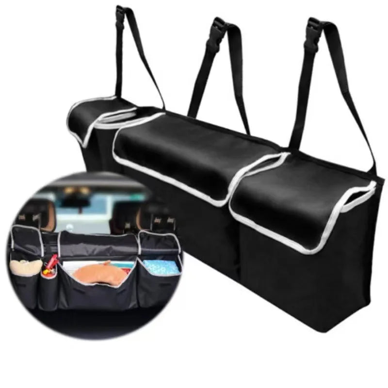 Versatile Oxford Cloth Car Trunk Storage Bag Rear Seat Back Hanging Vehicle Organizer Box for Automobile Interior
