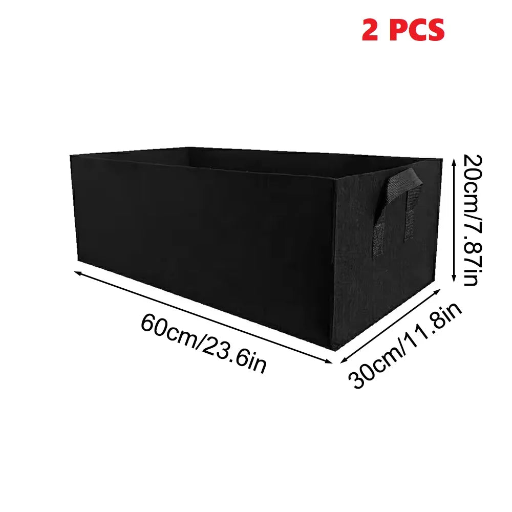 Square Felt Growing Bucket Plant Growth Bag Multi-Functional Vegetable Plant Non-Woven Felt Growing Bag