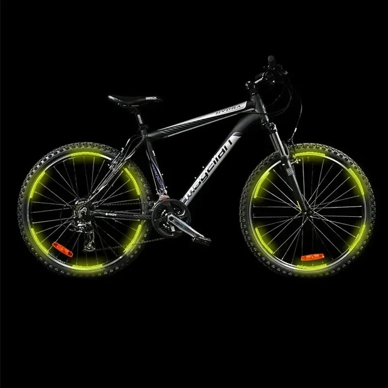 Car Wheel Hub Reflective Stripes Sticker Driving Safety Tire Decor Warning Sticker Warning Reflective Tape Car Accessories