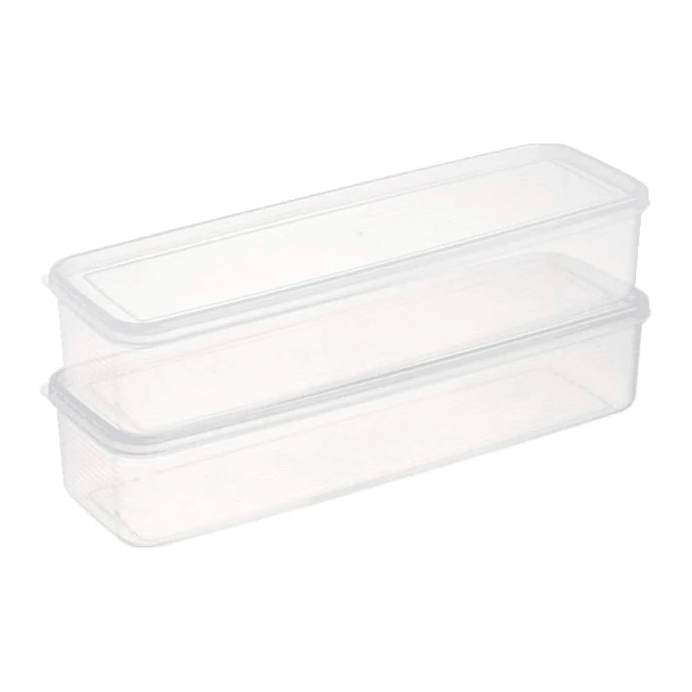 BestFood Storage Containers Plastic Food Containers with Removable Lids Stackable Portable Trays for Fruits, Vegetables and Meat