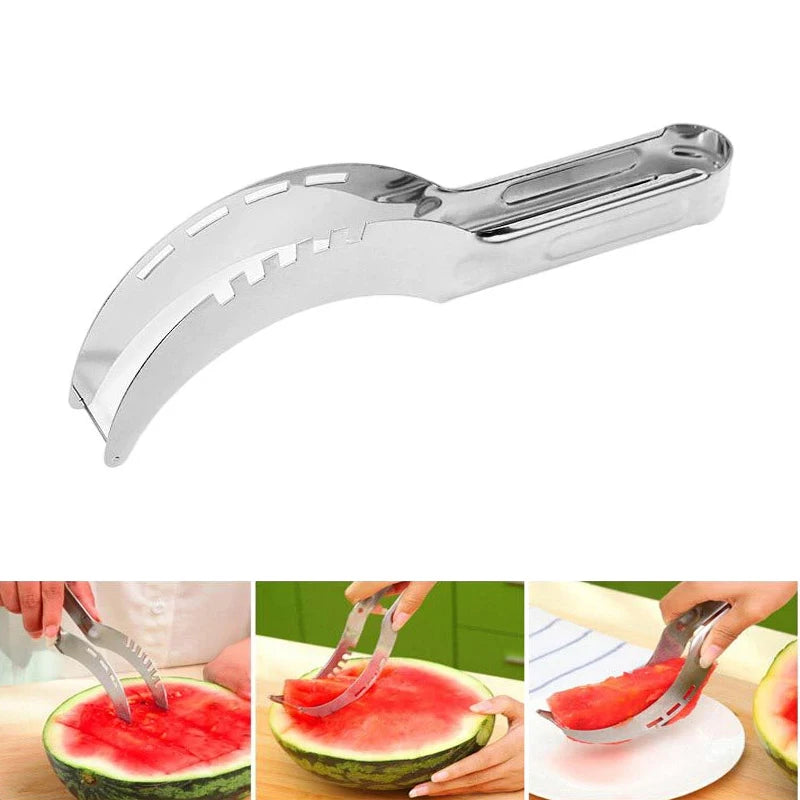 Watermelon Artifact Slicing Knife 304 Stainless Steel Knife Corer Fruit And Vegetable Tools Watermelon Clip kitchen Accessories