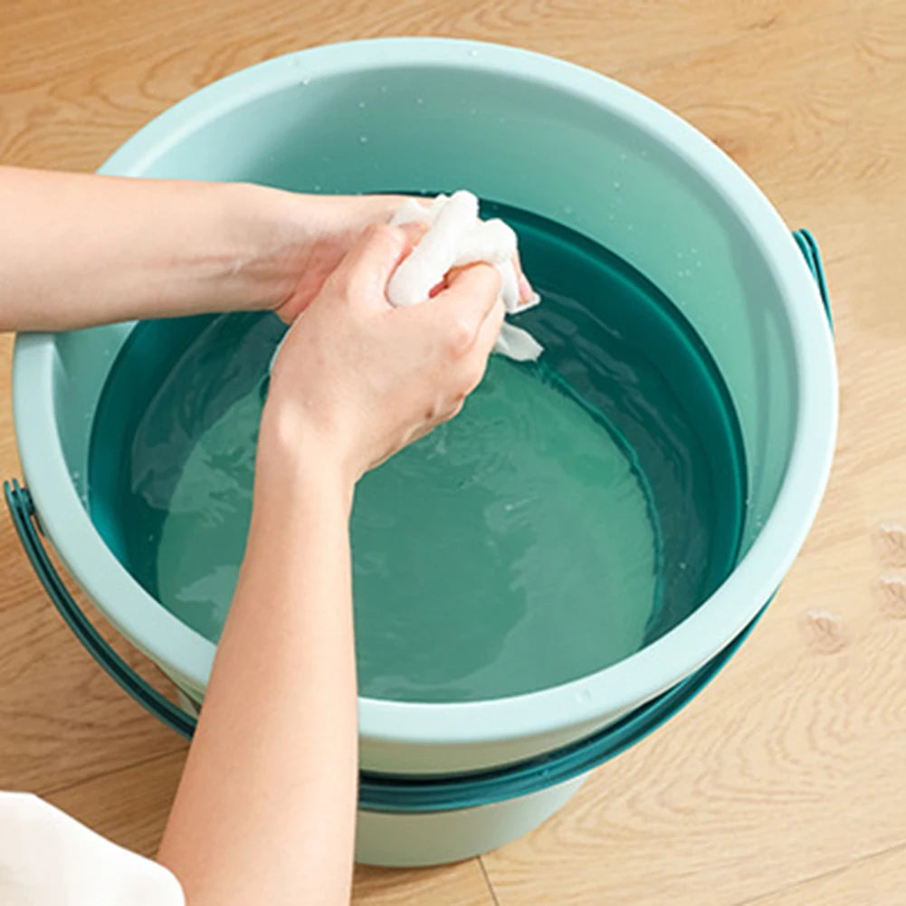 5/10/17L Portable Folding Bucket Multifunctional Thickened Silicone Bucket for Car Washing and Fishing Camping Folding Bucket