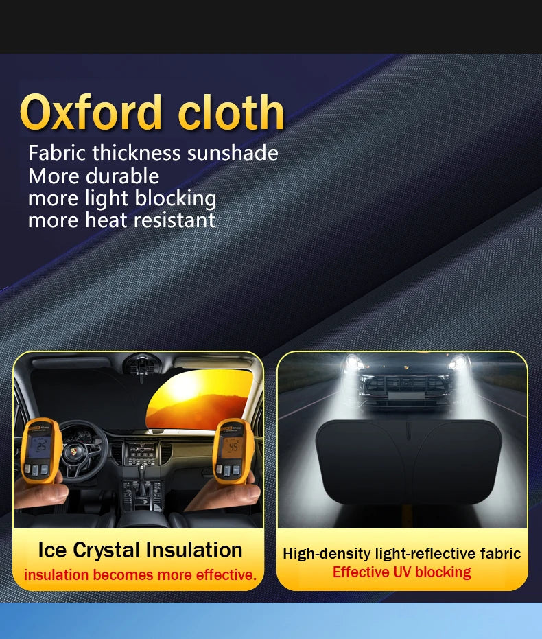 Car Sunshade UV reflection Windshield Umbrella Front Sun Shade Parasol Foldable Summer Protection Car Seat Heat Insulation