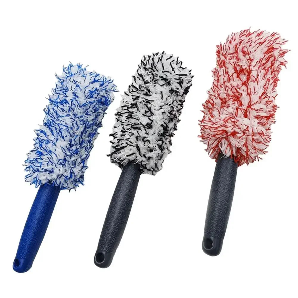 Car Wash Super Plush Microfiber Tire Rim Wheel Hub Cleaning Brush Car Beauty Car Wash Brush Maintenance Tools Cleaning Supplies