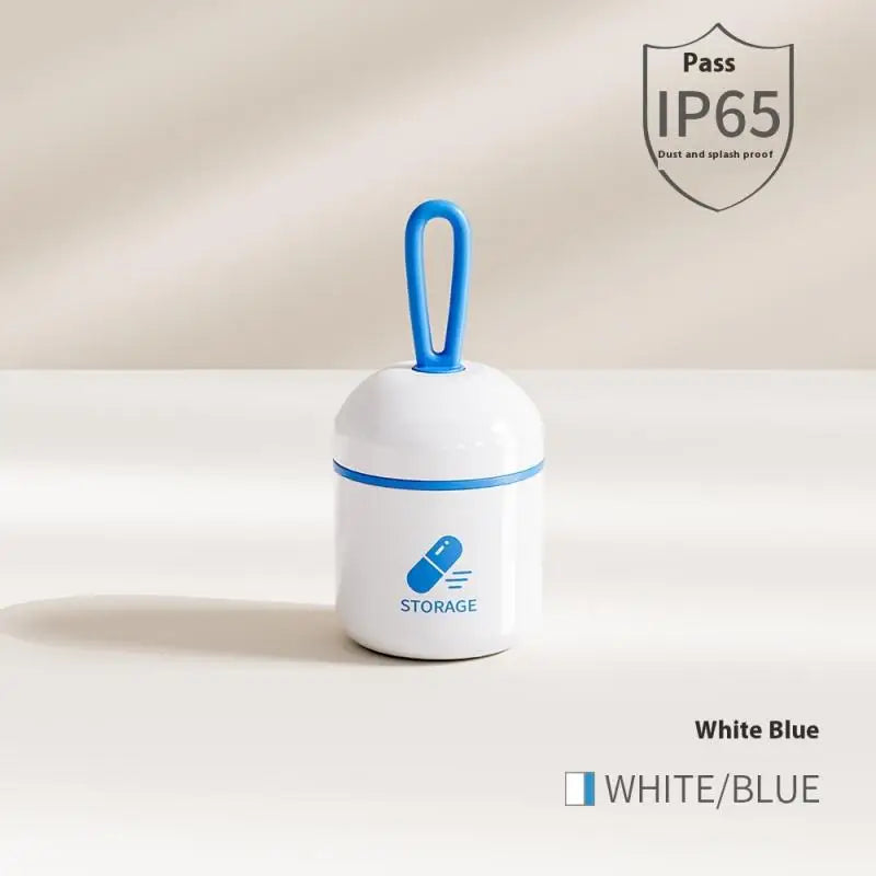 Mini Portable Pill Box Health Travel Supply Moisture Proof Daily Medicine Dispensing Two-compartment Medicine Box Storage Box