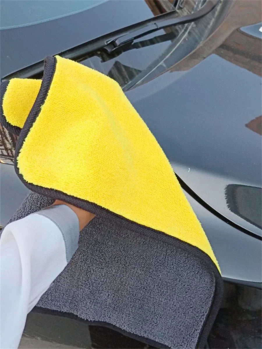 1/2/6pcs Microfiber Cleaning Towel Car Cleaning Cloths Professional Detailing Car Drying Microfiber Towel Wash Towel motorcycle