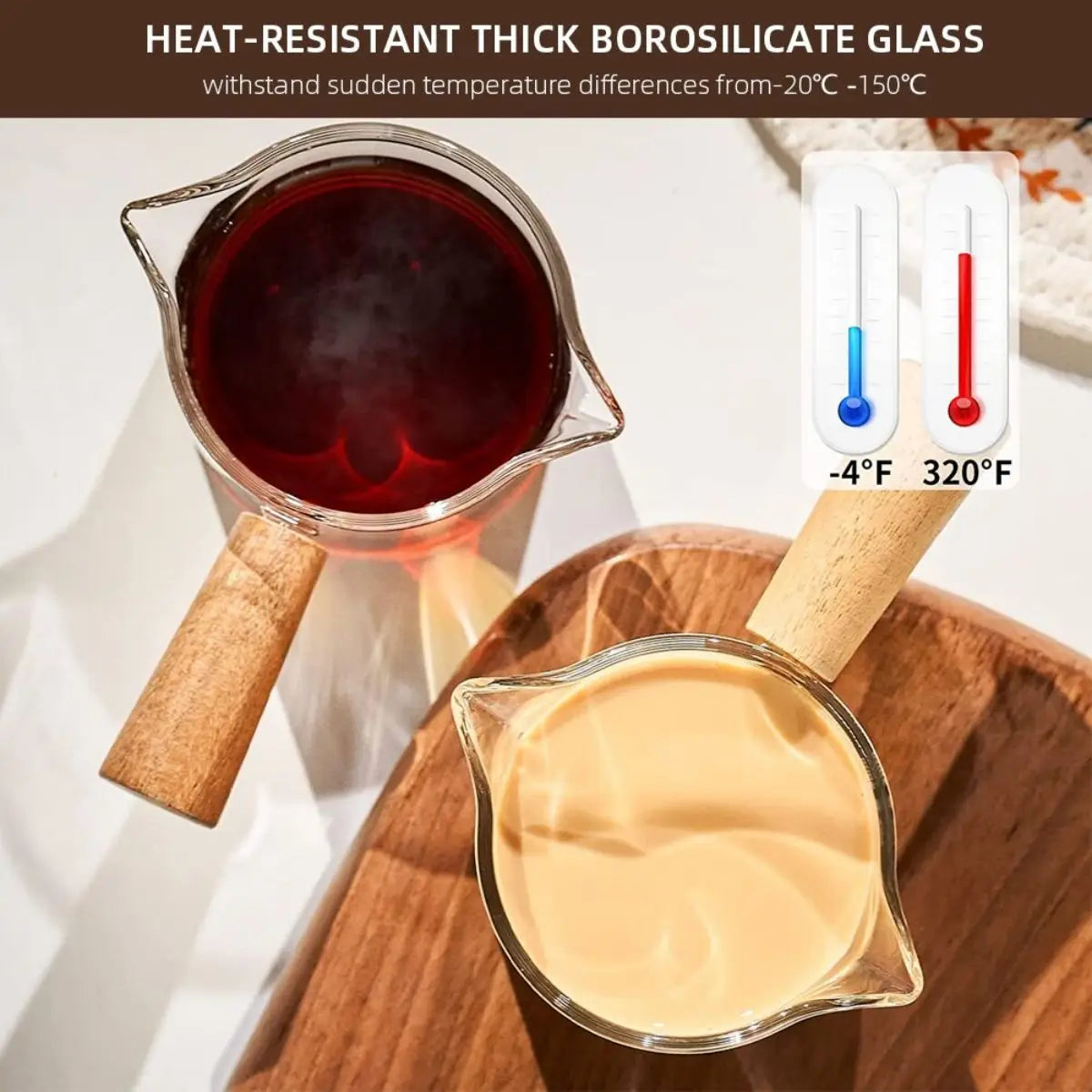 75ml Glass Espresso Measuring Cup Double/Single Mouth Glass Milk Jug with Handle Glass Scale Measuring Mugs