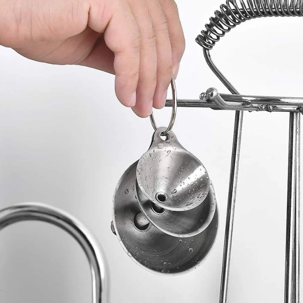 3/5 Pcs Stainless Steel Kitchen Funnels Set Food Grade Metal Funnels for Filling Bottles Small Funnels for Essential Oil Spices