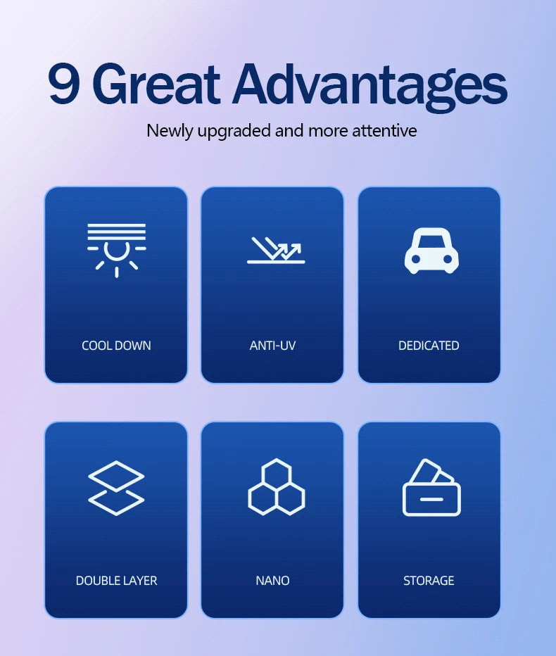 Car Sunshade UV reflection Windshield Umbrella Front Sun Shade Parasol Foldable Summer Protection Car Seat Heat Insulation