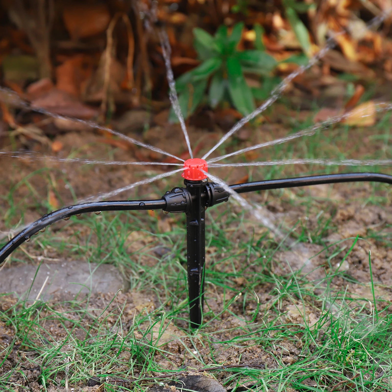 10/30Pcs Spiked Dripper Sprinkler 8 Hole Drop Emitter All Round Scattering Sprinkler Garden Flower Watering Irrigation Supplies