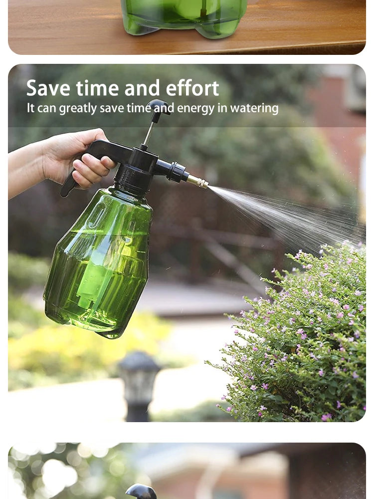 1pc Premium Plastic Pressure Spray Bottle - Powerful Air Pressure Technology, Adjustable Nozzle, High-Pressure Mist Sprayer for