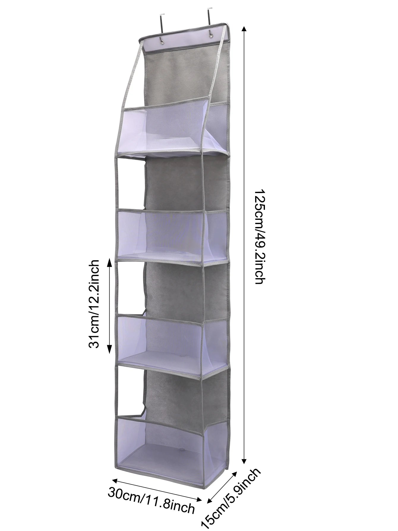 1pc 4 /6Layer Over The Door Hanging Organizer Cosmetics Wall Hanging Storage Organizerfor Nursery Bathroom Closet Bedroom Dorm