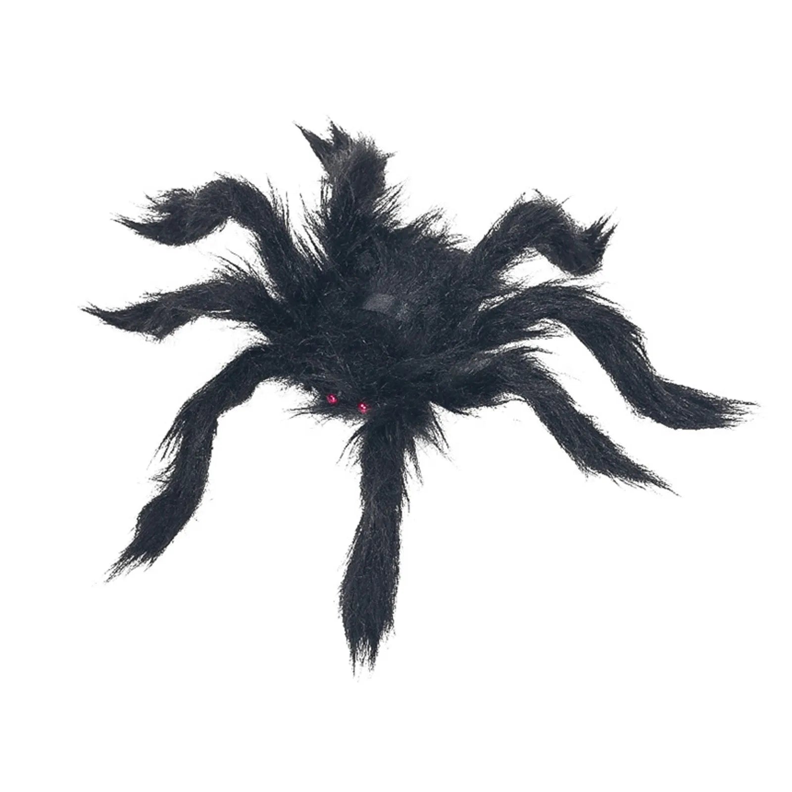 Halloween Spider Decoration Outdoor Black Soft Hairy Scary Spider Realistic Large Spider Props for Home Yard Party Decoration