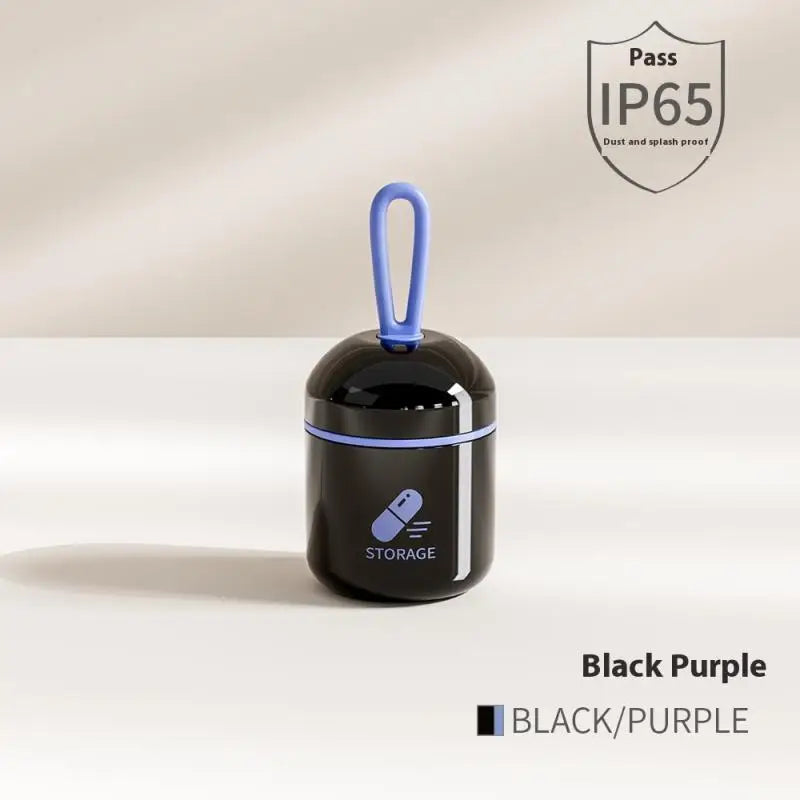 Mini Portable Pill Box Health Travel Supply Moisture Proof Daily Medicine Dispensing Two-compartment Medicine Box Storage Box