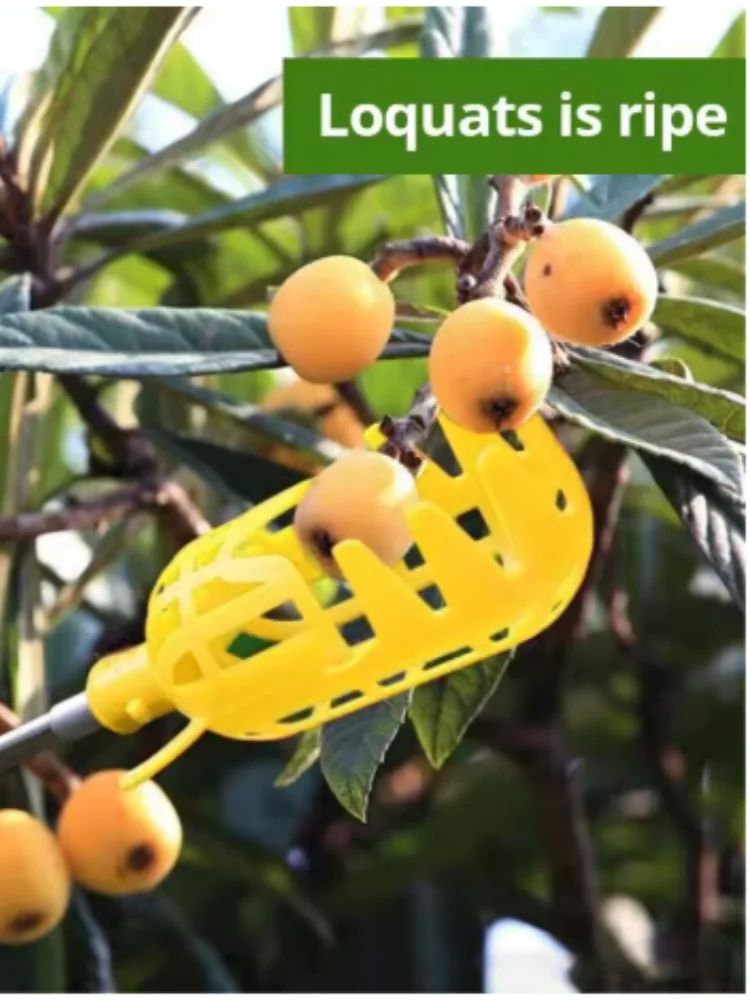 Farm Garden Picking DeviceGarden Tools Deep Basket Fruit Picker Head Convenient Fruit Catcher Apple Peach Picking