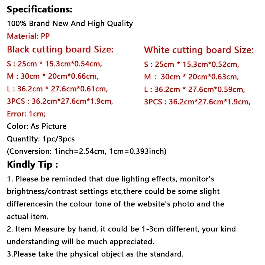 Marble Texture PP Cutting Board Antibacterial and Mildew Cutting Board Kitchen Vegetable Cutting Board Dishwasher Safe