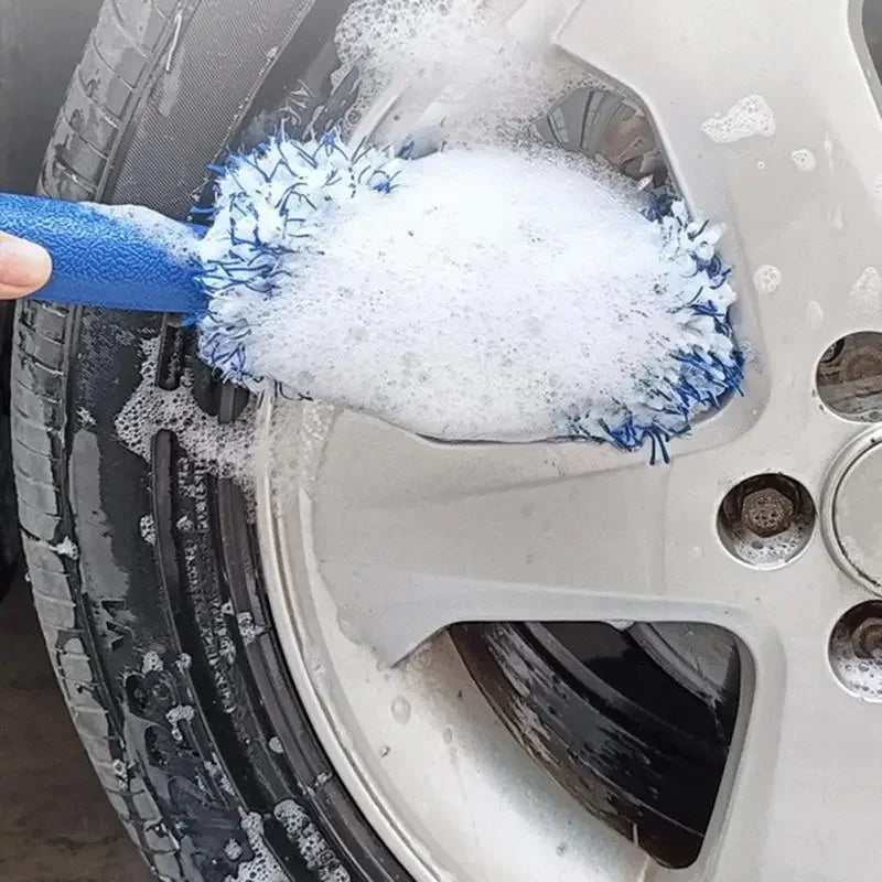 Car Wash Super Plush Microfiber Tire Rim Wheel Hub Cleaning Brush Car Beauty Car Wash Brush Maintenance Tools Cleaning Supplies