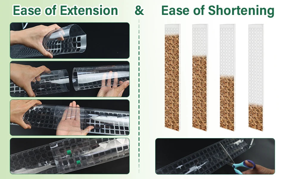 Plastic Moss Pole for Plants Monstera,24in/36in/48 inch Plant Poles for Climbing Plants Indoor Plant Support Garden Growth Stake