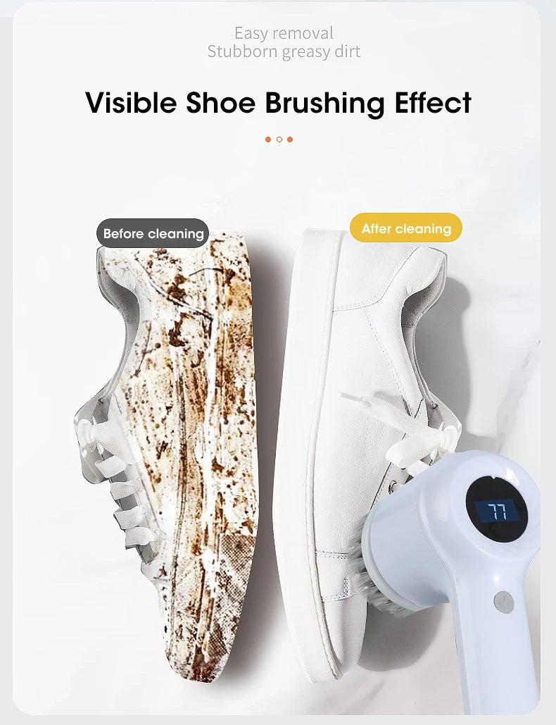 Electric Spin Scrubber, Bathroom Cordless Cleaning Brush Power Scrubber with 5 Replaceable Brush Heads, Electric Cleaning Brush