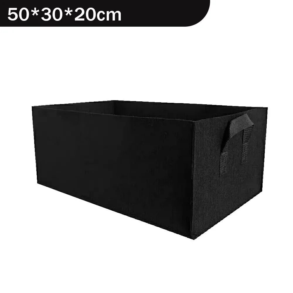 Square Felt Growing Bucket Plant Growth Bag Multi-Functional Vegetable Plant Non-Woven Felt Growing Bag