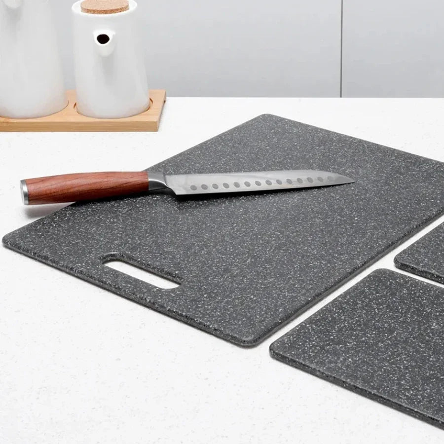 Marble Texture PP Cutting Board Antibacterial and Mildew Cutting Board Kitchen Vegetable Cutting Board Dishwasher Safe