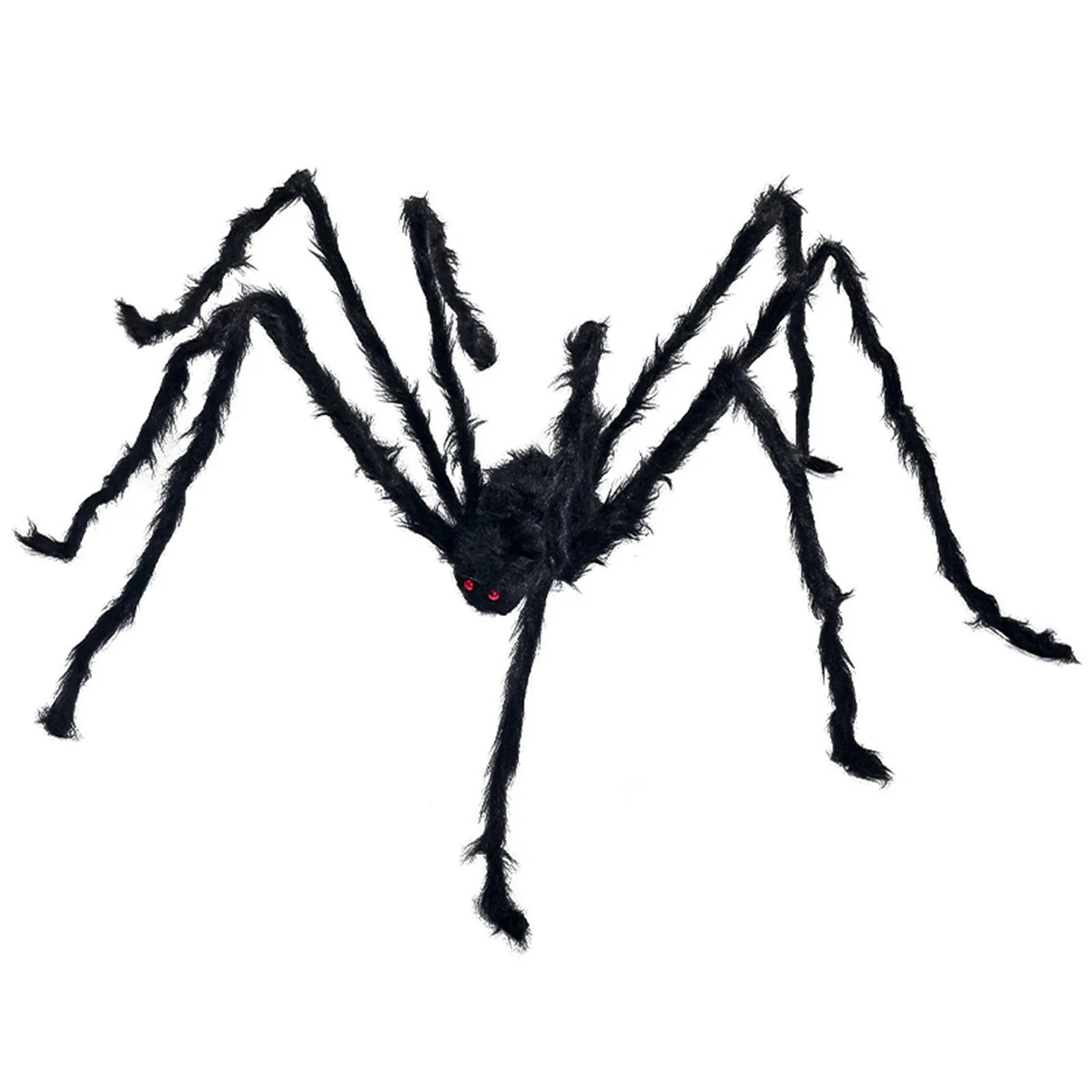 Halloween Spider Decoration Outdoor Black Soft Hairy Scary Spider Realistic Large Spider Props for Home Yard Party Decoration