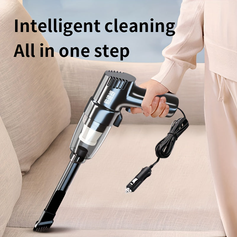 Car Vacuum Cleaner - Powerful 3Kpa Suction, Corded (3M), Lightweight Handheld Car Vacuum Cleaner, Single-Point Exhaust, Suitable for Cars, Trucks, Home - Lightweight And Portable, Without Battery