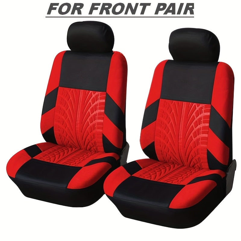 Front Pair Car Seat Covers, Breathable Polyester Split Automotive Front Seat Cushion Covers, Vehicle Seat Protectors Universal For Cars, Trucks Christmas Gift
