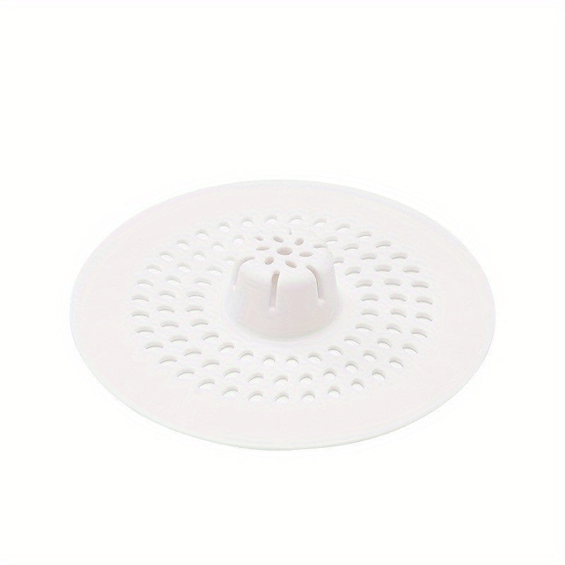 1 Silicone Drain Filter Designed for Shower and Kitchen Sink, Suitable as a Gift for All Four Seasons, Round with Holes, Fits 11 Festive Occasions, Efficient Hair Collection to Prevent Clogs. Easy Installation, Available in B - Cozy Home