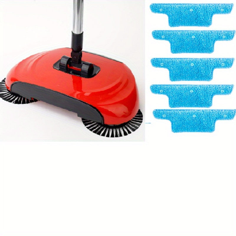 3-in-1 Cordless Push Broom Dustpan & Mop Combo - Lightweight Ergonomic Handle, Durable Plastic for Hardwood Floors & Tile - Space-Saving Multi-Functional Cleaning Tool for Home Use, Modern Aesthetic, Efficient Design - Cozy Home
