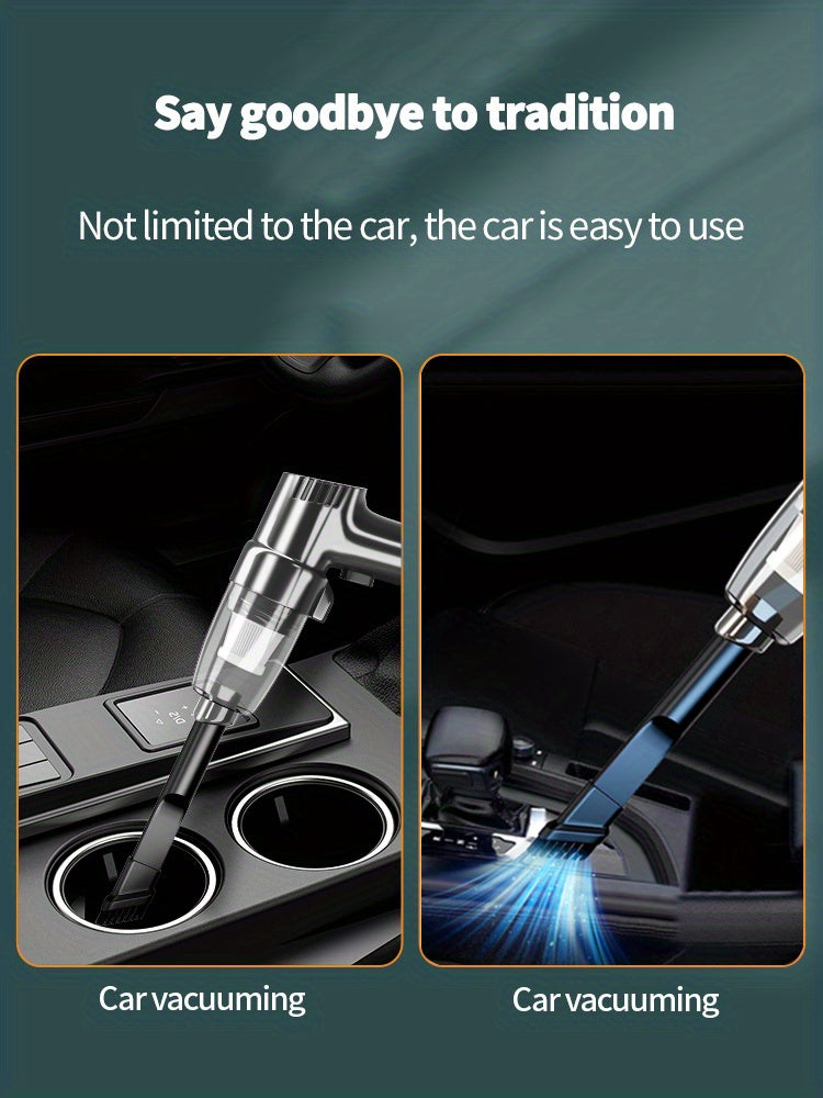 Car Vacuum Cleaner - Powerful 3Kpa Suction, Corded (3M), Lightweight Handheld Car Vacuum Cleaner, Single-Point Exhaust, Suitable for Cars, Trucks, Home - Lightweight And Portable, Without Battery