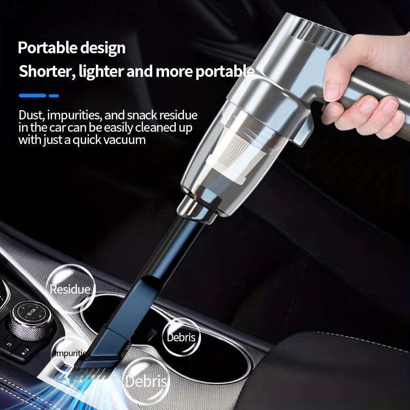 Car Vacuum Cleaner - Powerful 3Kpa Suction, Corded (3M), Lightweight Handheld Car Vacuum Cleaner, Single-Point Exhaust, Suitable for Cars, Trucks, Home - Lightweight And Portable, Without Battery